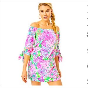 Lilly Pulitzer Lana Off-The-Shoulder Skort Romper